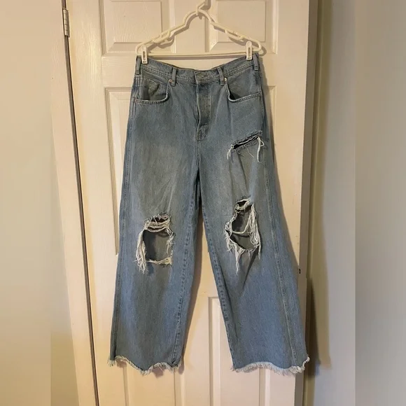 Free People Ollie Extreme Wide Leg Jeans - Picture 3 of 12